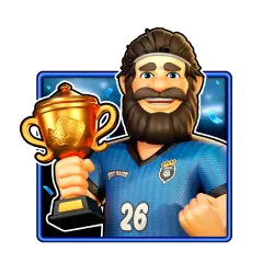 Blue football symbol