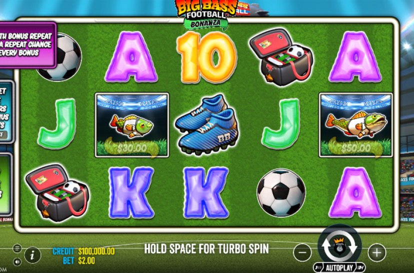 Big Bass Football Bonanza gameplay screenshot